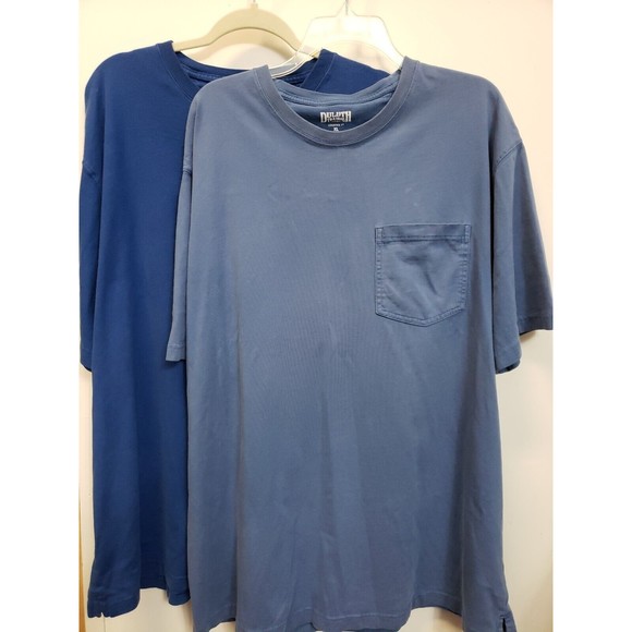 2 Duluth Trading Co Longtail T Short Sleeve T-Shirts Sz XL Blue - Picture 1 of 8